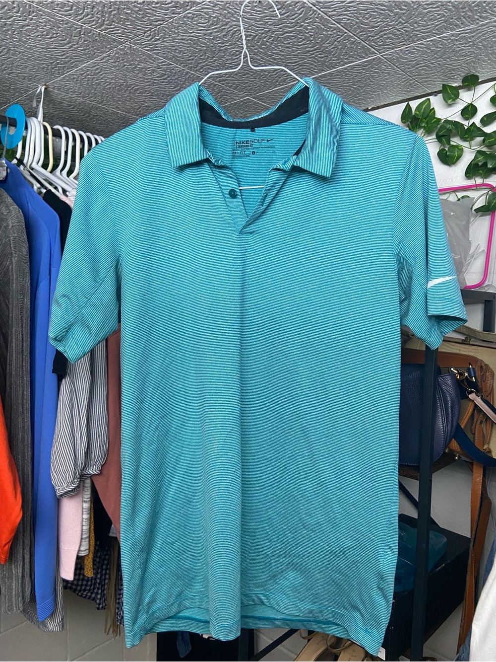 Nike Men’s Teal Short-Sleeve Performance Polo